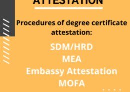 What is the process of getting a degree certificate attestation?