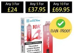 Experience Long-Lasting Vaping with the Crystal Prime 10000